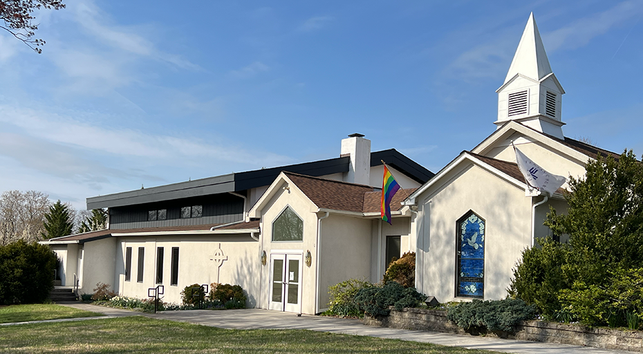 exterior view of church